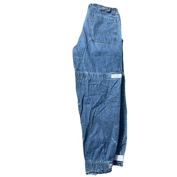 Vintage Le Jean De Marithe Francois Girbaud Shuttle Strap Denim Jeans 36 Baggy - Picture 4 of 7